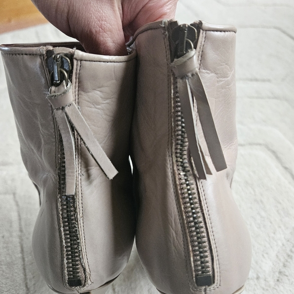 SOLD MIU MIU Heel Ankle Boots size 8 US / 39EUR Beige  Nude - Picture 9 of 16